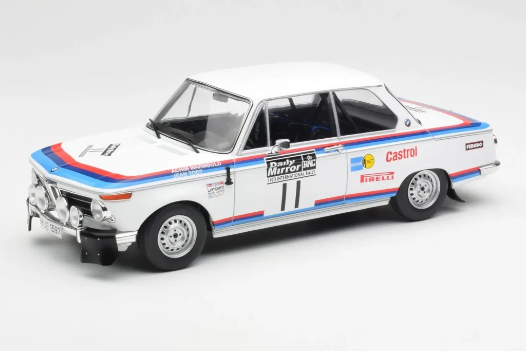 โมเดลรถ 1:18 BMW #11 A. Warmbold / J. Todt RAC Rally 1973 ปี 2002 IXO
