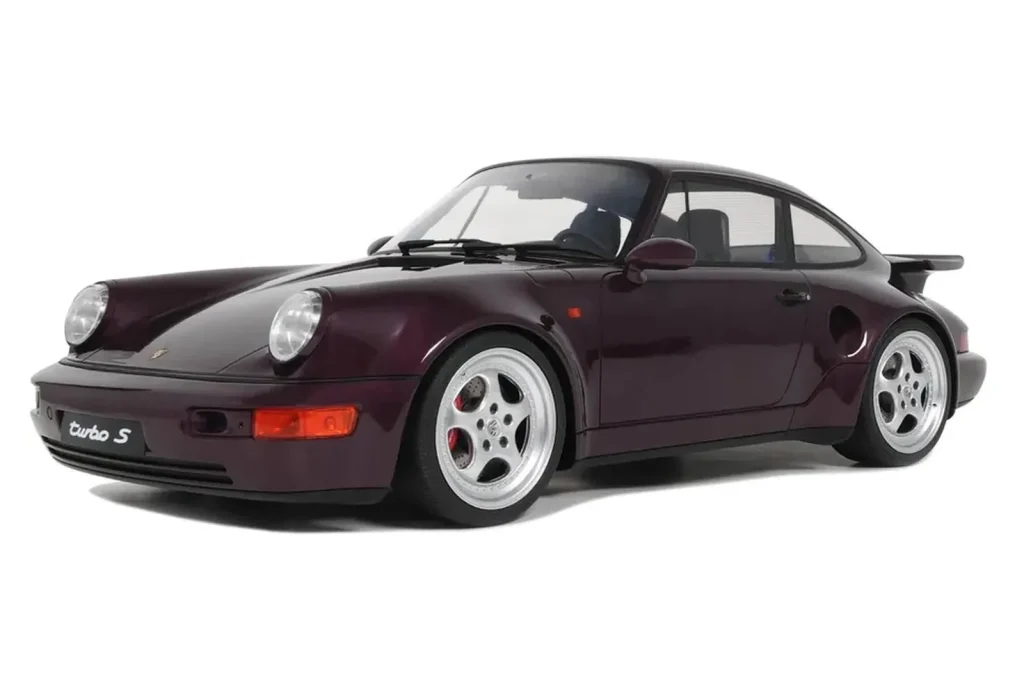 โมเดลรถ 1:18 Porsche 911 964 Turbo S สีม่วง GT Spirit