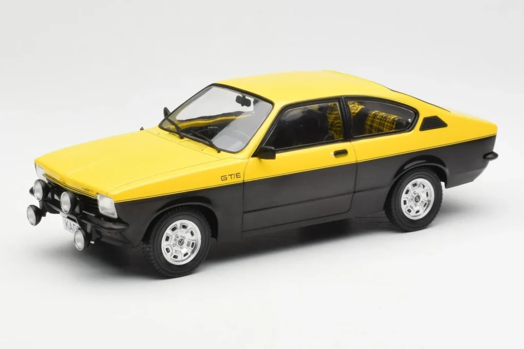 โมเดลรถ 1:18 Opel Kadett C GT/E Black Yellow MCG