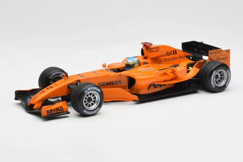 โมเดลรถ 1:18 McLaren Mercedes MP4-20 P. de la Rosa F1 Test Car ปี 2006 Minichamps (มือสอง)