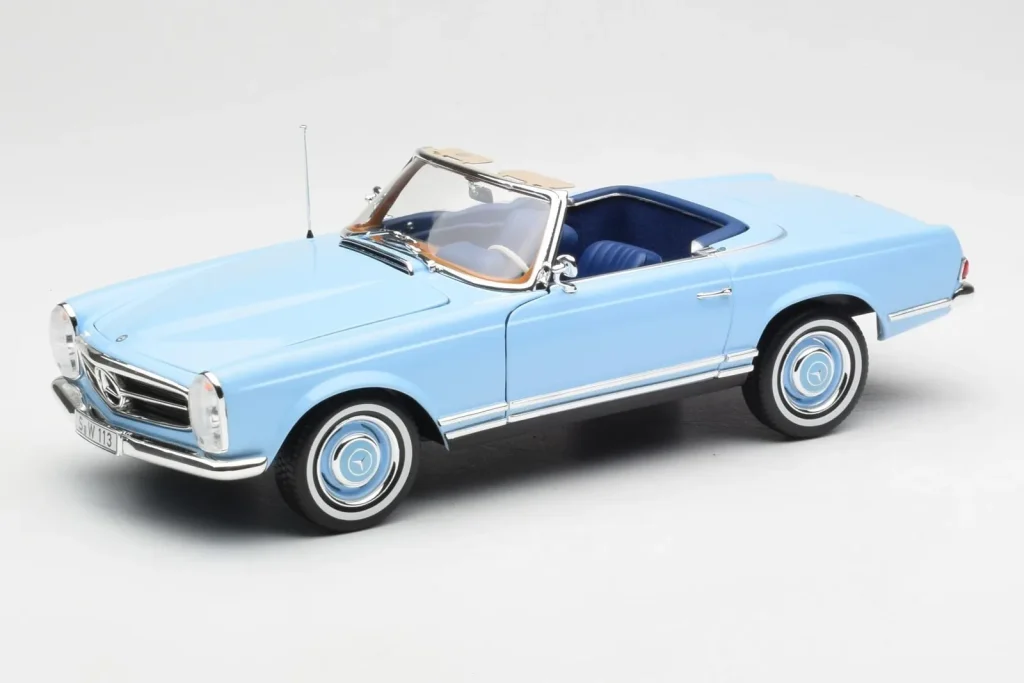 โมเดลรถ 1:18 Mercedes 230 SL W113 Pagoda Horizon Blue Dealer Edition Norev (มือสอง)