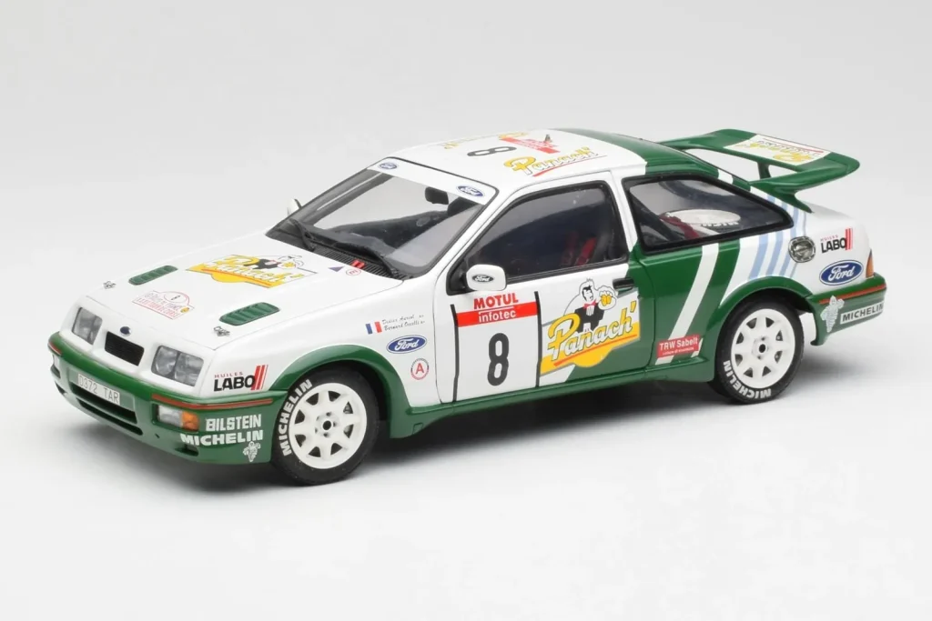 โมเดลรถ 1:18 Ford Sierra RS Cosworth #8 D. Auriol / B. Occelli Rally Tour de Corse ปี 1988 AUTOart (มือสอง)