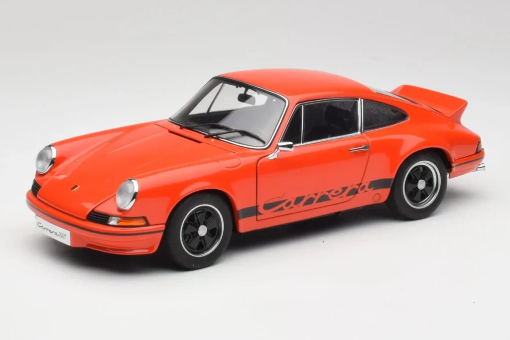 โมเดลรถ 1:18 Porsche 911 Carrera RS 2.7 Orange & Black Stripes AUTOart (มือสอง)