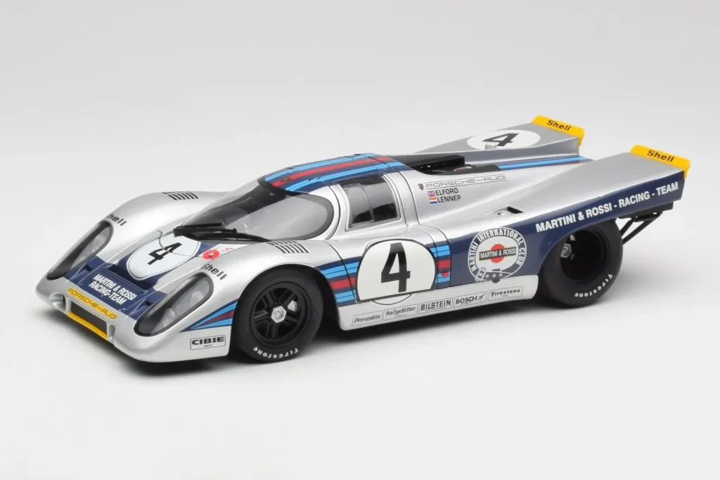 โมเดลรถ 1:18 Porsche 917K Martini #4 V. Elford / G. Van Lennep 24 Hours of Daytona ปี 1971 AUTOart (มือสอง)