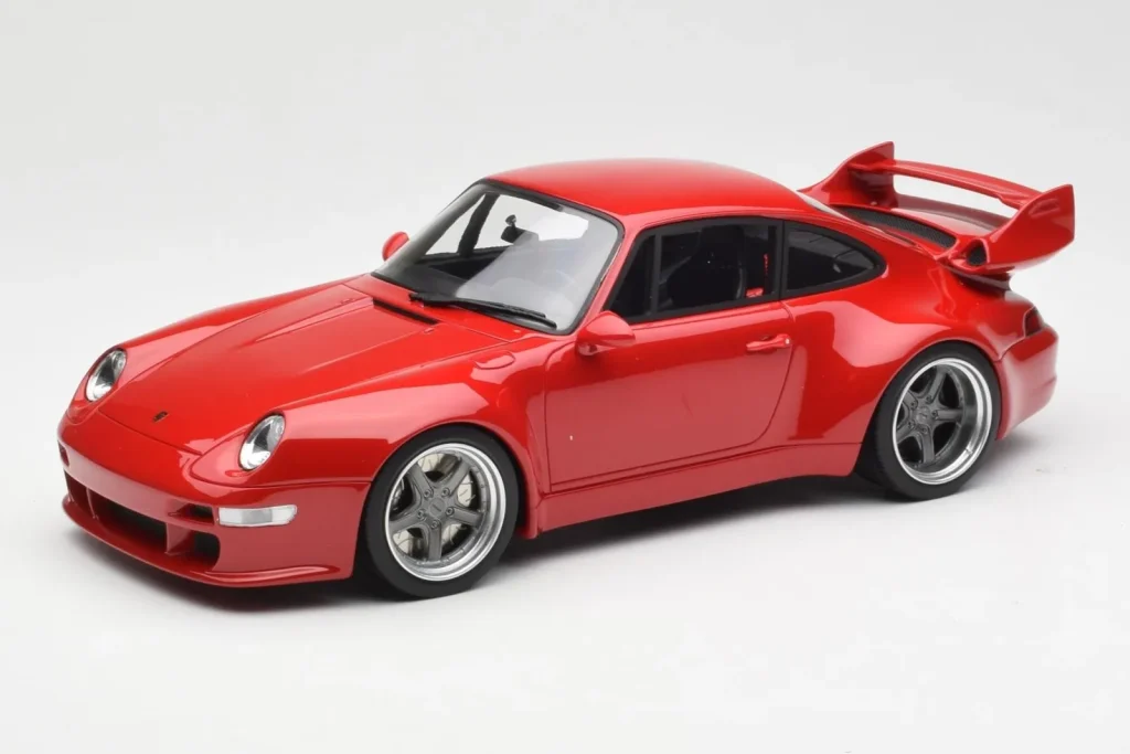 โมเดลรถ 1:18 Porsche 911 993 Gunther Werks 400R สีแดง GT Spirit (มือสอง)