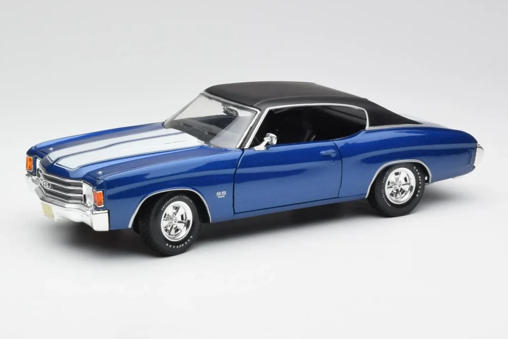 โมเดลรถ 1:18 Chevrolet Chevelle SS 454 สีน้ำเงิน Maisto (มือสอง)
