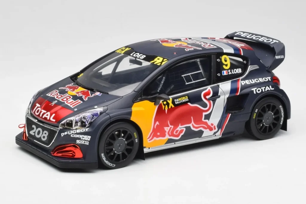 โมเดลรถ 1:18 Peugeot 208 WRX #9 S. Loeb World RX of Belgium ปี 2018 Otto