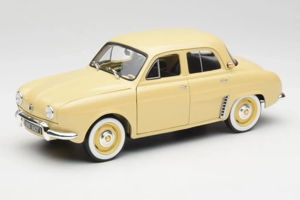 โมเดลรถ 1:18 Renault Dauphine สีเบจ Norev