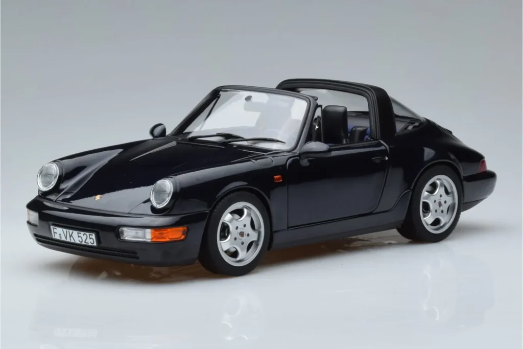 车型 1:18 Porsche 911 964 Carrera 4 Targa 蓝色 Norev