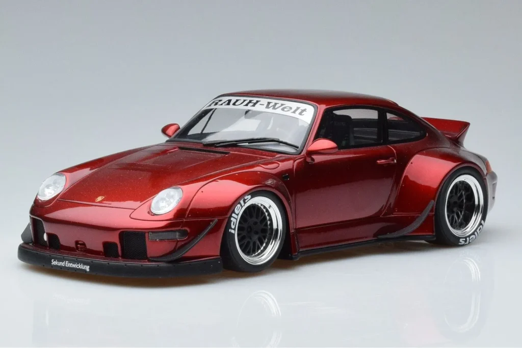 车型 1:18 Porsche 911 964 RWB Duck Tail Candy Apple GT Spirit