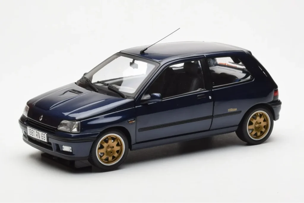โมเดลรถ 1:18 Renault Clio Williams Mk1 สีน้ำเงิน Norev
