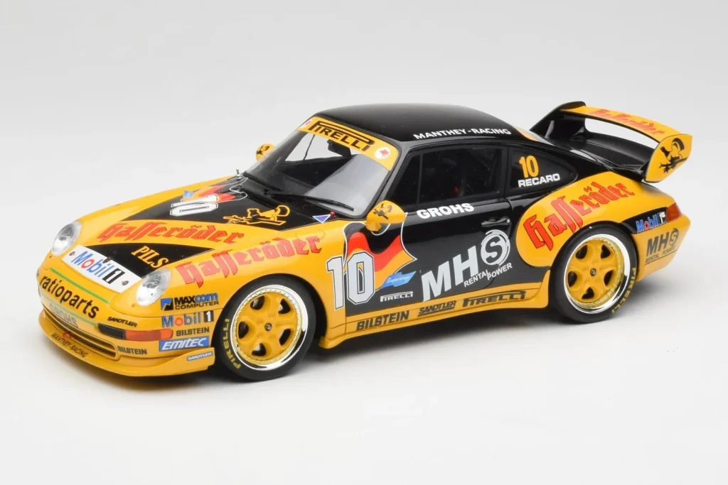 Model 1:18 Porsche 911 993 Carrera Supercup #10 H. Grohs Manthey Racing year 1993 GT Spirit