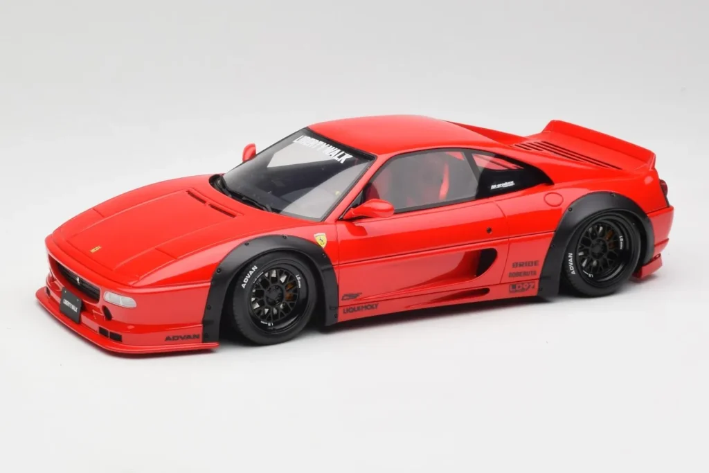 โมเดลรถ 1:18 Ferrari F355 Liberty Walk สีแดง GT Spirit