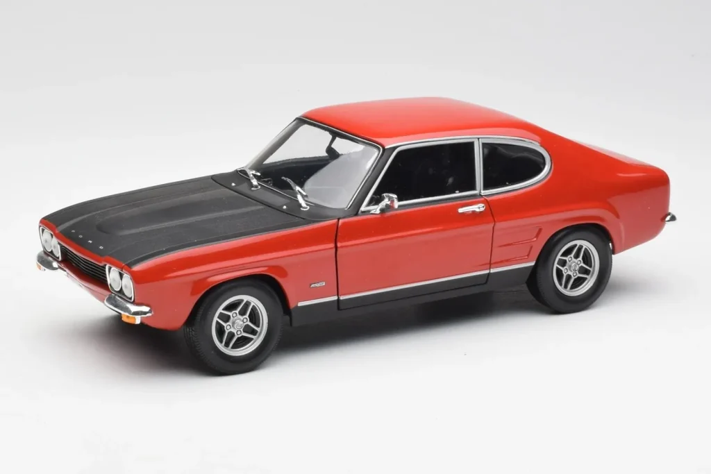 โมเดลรถ 1:18 Ford Capri Mk1 2600 RS Red Black Minichamps (มือสอง)