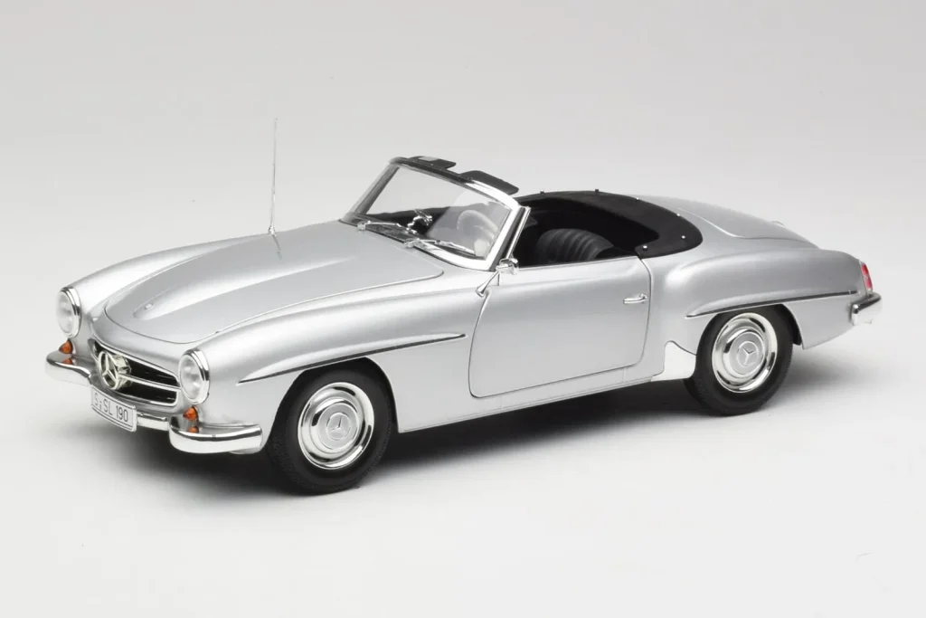 Model 1:18 Mercedes 190 SL W121 Silver Grey Minichamps