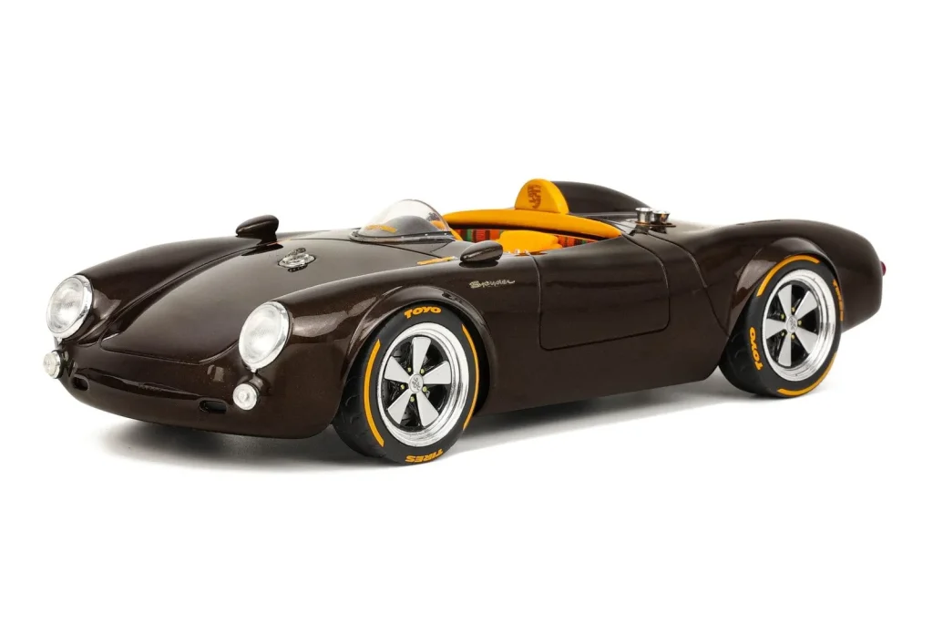 โมเดลรถ 1:18 Porsche 550 Spyder Custom By S-Klub สีน้ำตาล GT Spirit