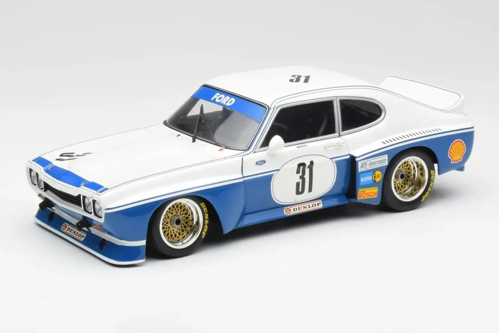 โมเดลรถ 1:18 Ford Capri RS 3100 #31 J. Mass Norisring DRM ปี 1975 Minichamps (มือสอง)