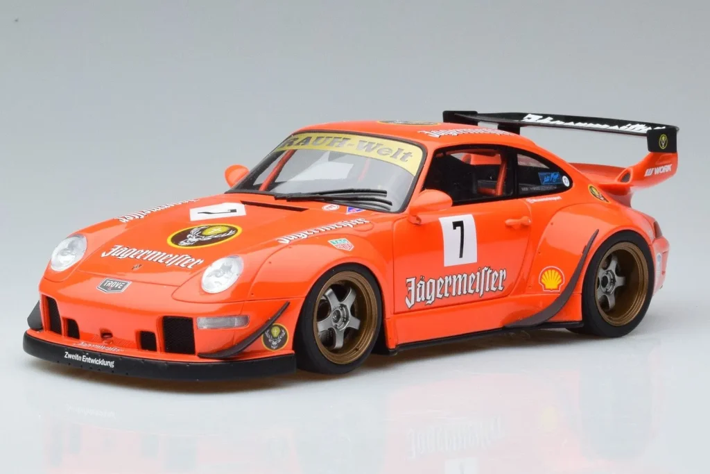 โมเดลรถ 1:18 Porsche 911 993 RWB Jagermeister Asia Edition GT Spirit (มือสอง)