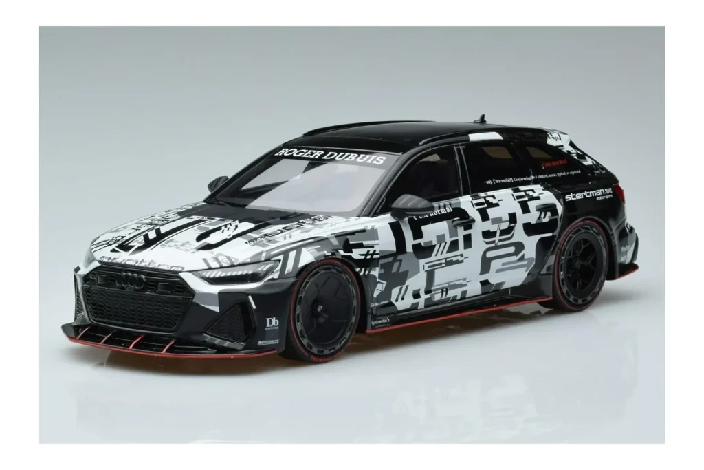 车型 1:18 Audi RS6 C8 Avant Body Kit Camo Roger Dubuis GT Spirit