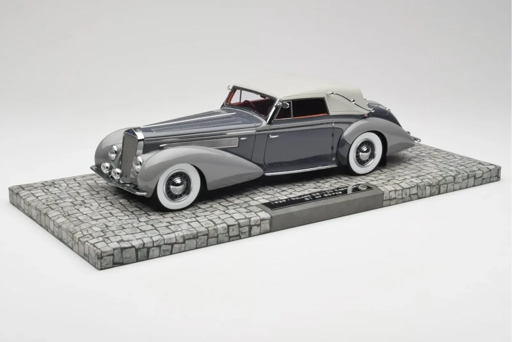 车型 1:18 Delage D8 120 Cabriolet Grey & Dark Grey Minichamps