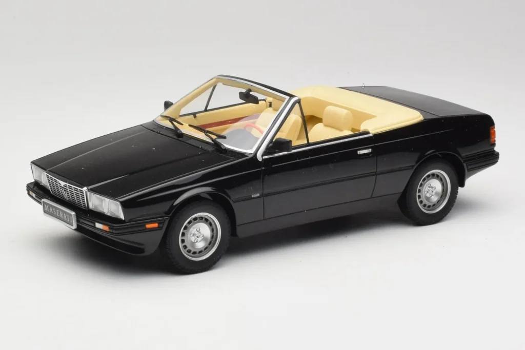 โมเดลรถ 1:18 Maserati BiTurbo Spyder สีดำ Minichamps (มือสอง)