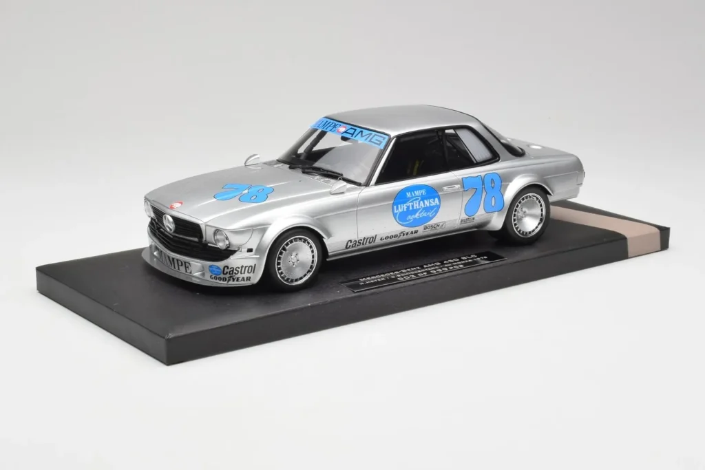 โมเดลรถ 1:18 Mercedes 450 SLC #35 H. Heyer / C. Schickentanz Monza ปี 1978 Minichamps (มือสอง)