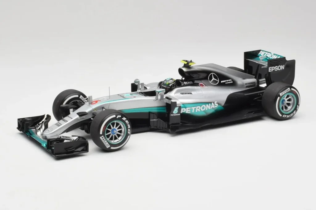 โมเดลรถ 1:18 Mercedes AMG W07 #6 N. Rosberg Australia GP Winner ปี 2016 Minichamps (มือสอง)