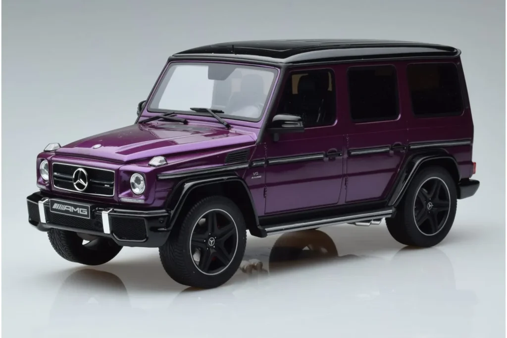 车型 1:18 Mercedes G63 AMG W463 Crazy Color Galactic Beam Dealer Edition GT Spirit