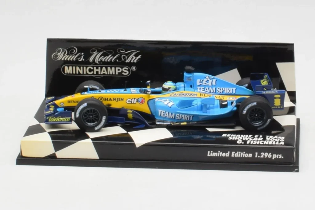 โมเดลรถ 1:43 Renault R26 G. Fisichella Showcar F1 ปี 2006 Minichamps (มือสอง)