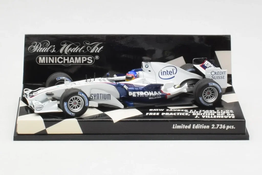 车型 1:43 BMW Sauber F1.06 J. Villeneuve Wedding Edition F1 年 2006 Minichamps