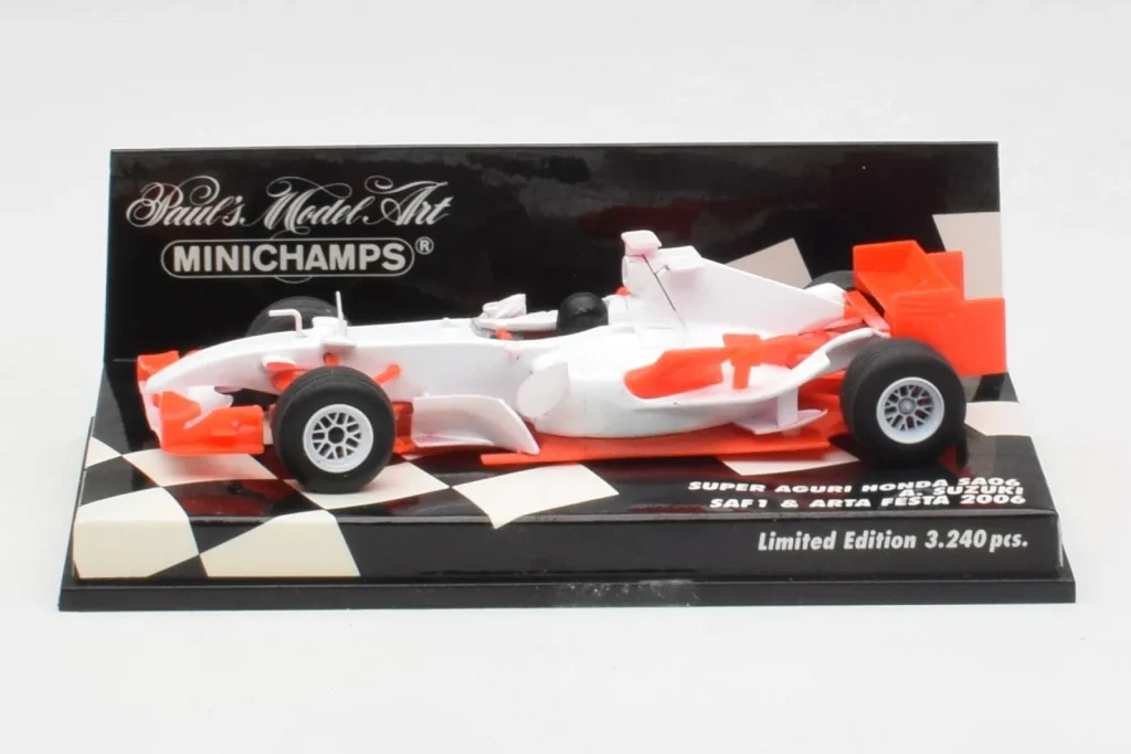车型 1:43 Super Aguri SA06 A. Suzuki F1 年 2006 Minichamps