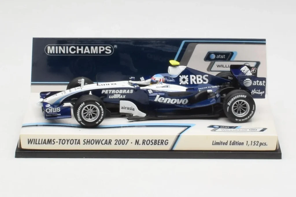 โมเดลรถ 1:43 Williams FW29 N. Rosberg F1 Showcar ปี 2007 Minichamps (มือสอง)