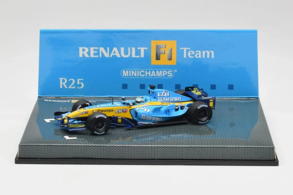 โมเดลรถ 1:43 Renault R25 #2 G. Fisichella F1 ปี 2005 Minichamps (มือสอง)
