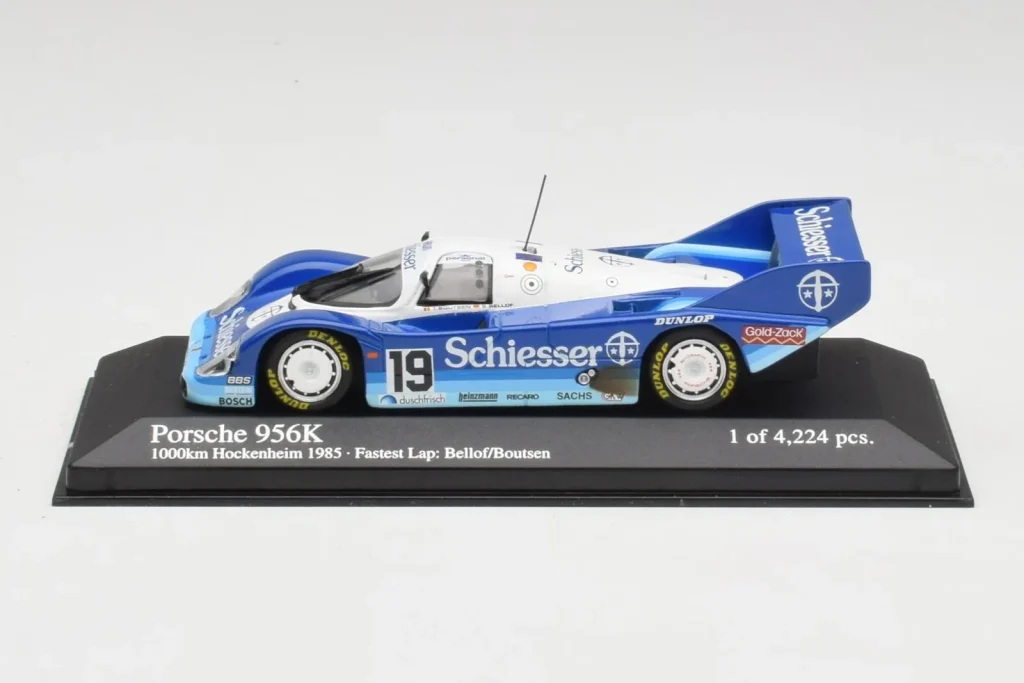 โมเดลรถ 1:43 Porsche 956 #1 Brun S. Bellof / T. Boutsen Hockenheim ปี 1985 Minichamps (มือสอง)
