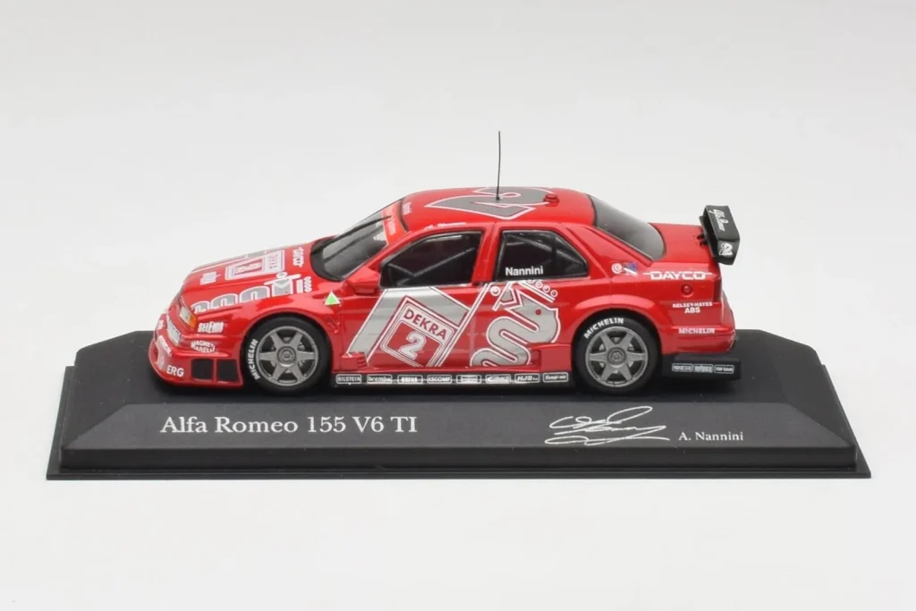 车型 1:43 Alfa Romeo 155 V6 TI #2 Team Alfa Corse A. Nannini DTM 年 1994 Minichamps