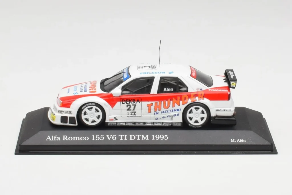 车型 1:43 Alfa Romeo 155 V6 TI #27 M. Alen Presentation DTM 年 1995 Minichamps