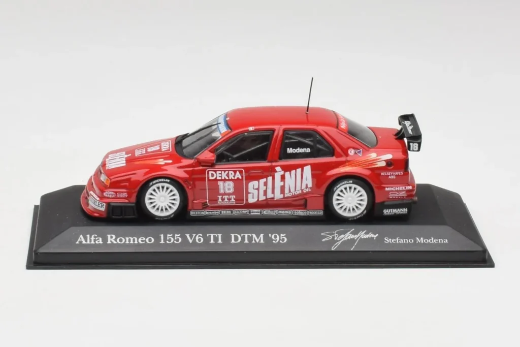 车型 1:43 Alfa Romeo 155 V6 TI #18 Euroteam Modena DTM 年 1995 Minichamps