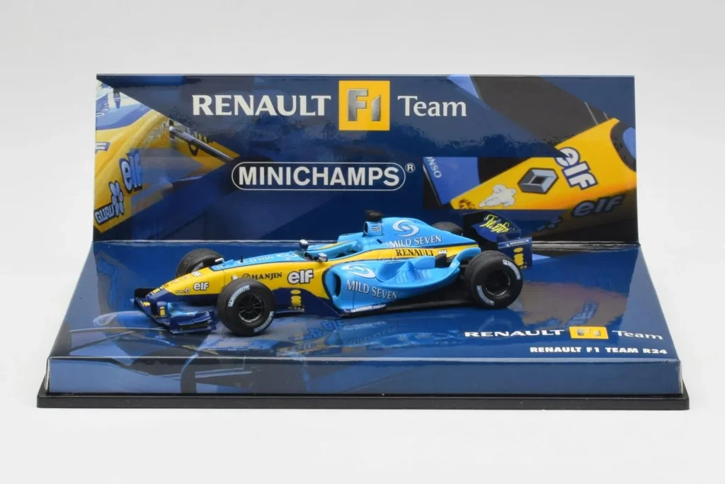 โมเดลรถ 1:43 Renault R24 F1 ปี 2004 Minichamps (มือสอง)