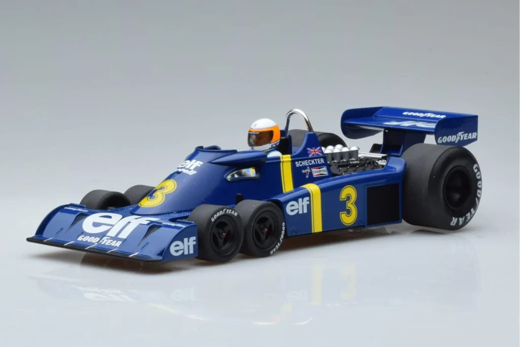 Model 1:18 Tyrrell P34 Elf #3 J. Scheckter Winner Sweden GP year 1976 MCG