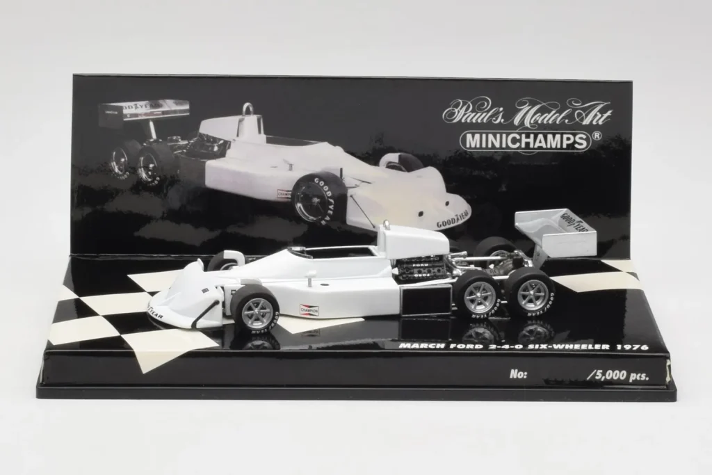 Model 1:43 March 2-4-0 Six Wheeler #12 F1 year 1976 Minichamps