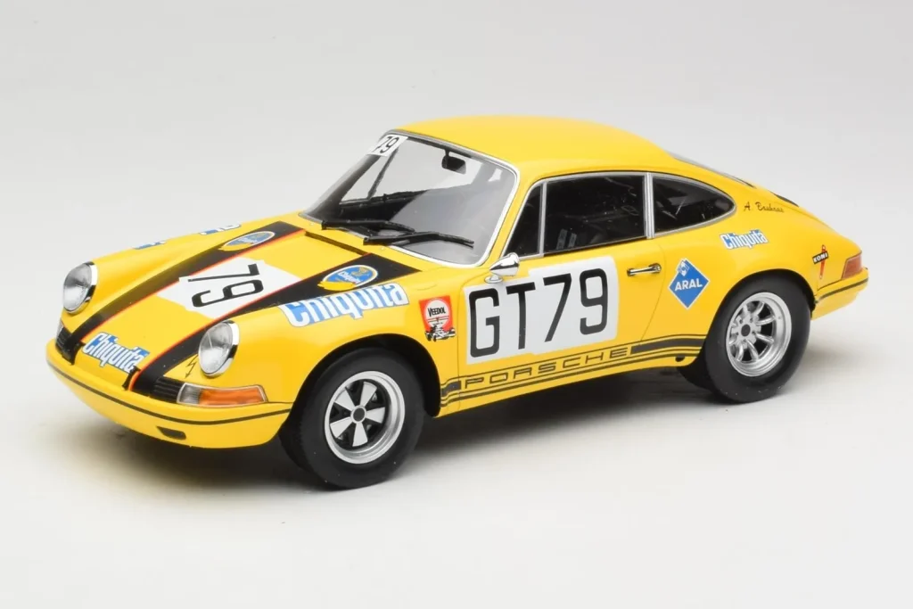 โมเดลรถ 1:18 Porsche 911 S Racing Team AAW #79 H. Frohlich / P. Toivonen 1000km Nurburgring ปี 1971 Minichamps (มือสอง)