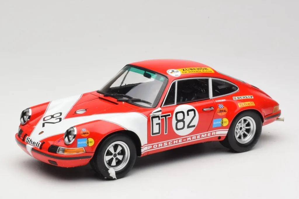 โมเดลรถ 1:18 Porsche 911 S Kremer #82 J. Neuhaus ADAC 1000km Class Winners ปี 1971 Minichamps (มือสอง)