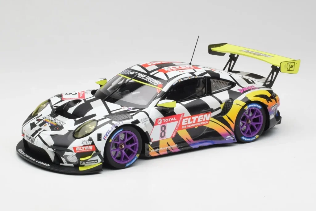 โมเดลรถ 1:18 Porsche 911 991.2 GT3 R #8 Iron Force Ring Police 24 Hours Nürburgring ปี 2019 Minichamps (มือสอง)