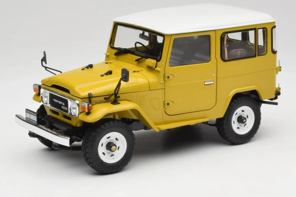 โมเดลรถ 1:18 Toyota Land Cruiser FJ40 Mustard สีเหลือง Kyosho