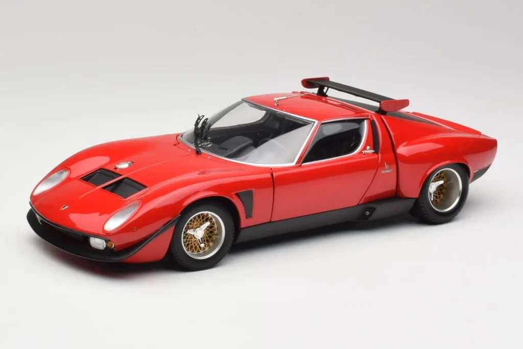 โมเดลรถ 1:18 Lamborghini Miura SVR Red & Black Kyosho (มือสอง)