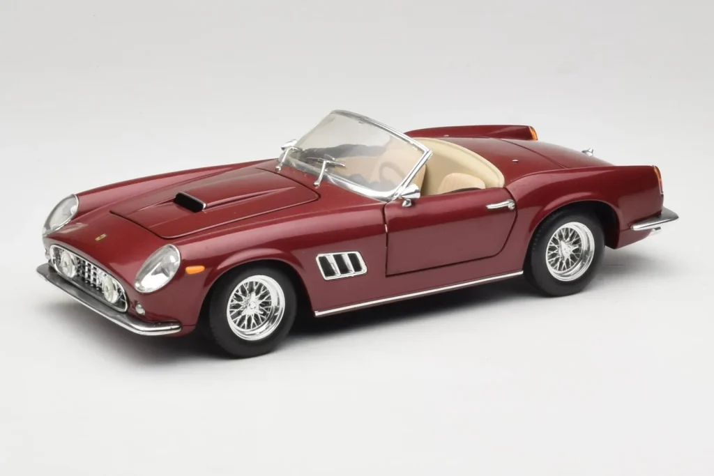 โมเดลรถ 1:18 Ferrari 250 GT California Spider LWB Maroon สีแดง Hot Wheels (มือสอง)
