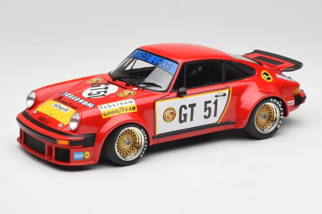โมเดลรถ 1:18 Porsche 911 934 #51 T. Hezemans Winner ADAC 300km ปี 1976 Minichamps (มือสอง)