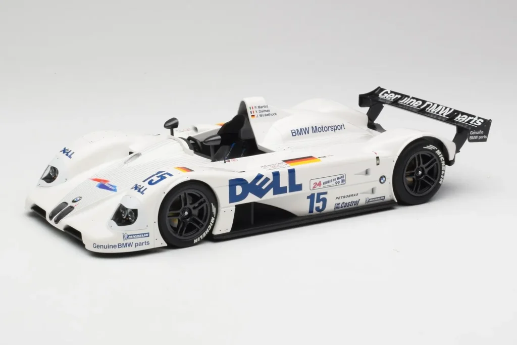 车型 1:18 BMW V12 LMR LMP1 #42 T. Kristensen / J. Lehto / J. Muller ALMS 年 1999 Minichamps