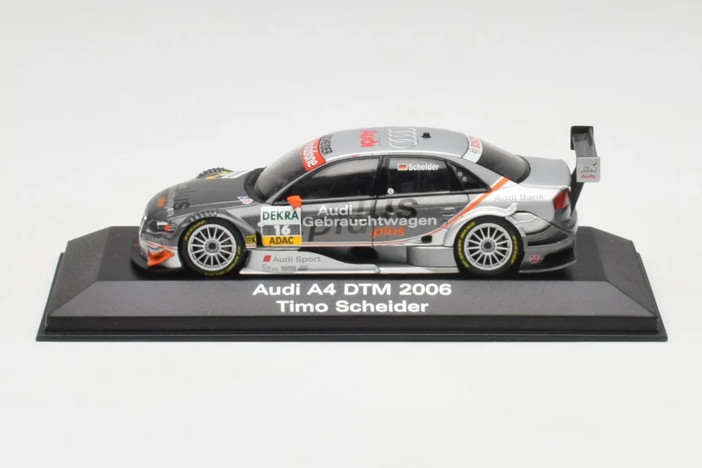 โมเดลรถ 1:43 Audi A4 B7 DTM #16 T. Scheider Audi Sport Team Abt Sportsline DTM ปี 2006 Minichamps (มือสอง)