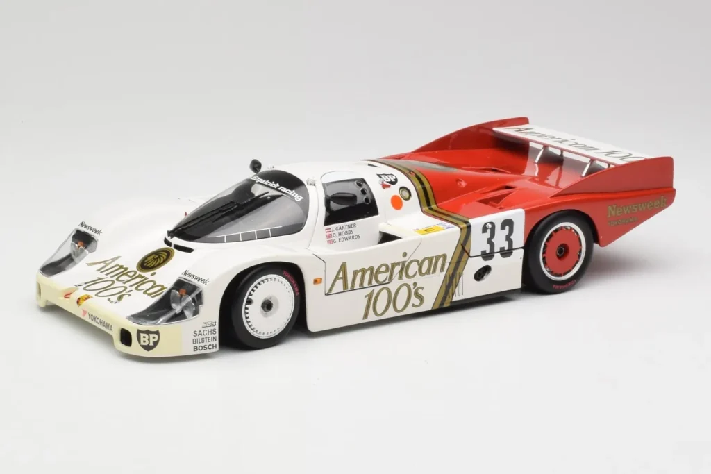 โมเดลรถ 1:18 Porsche 956L #33 D. Hobbs / G. Gartner / J. Edwards 24 Hours of Le Mans ปี 1985 Minichamps (มือสอง)